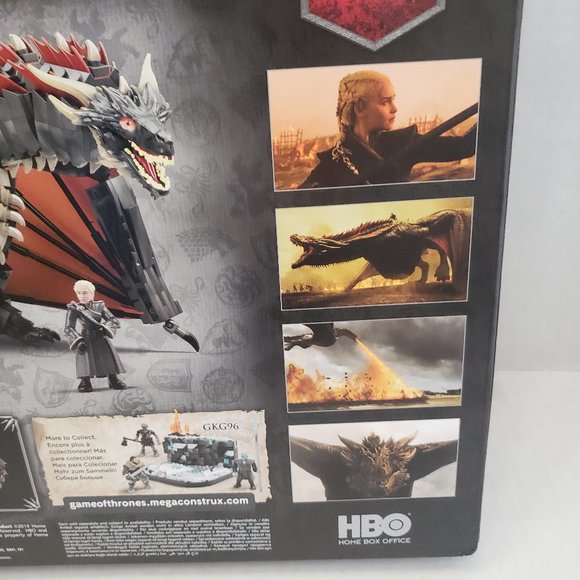 New Mega Construx GAME OF THRONES Daenerys & Drogon HBO Series 735 pcs Building - Picture 5 of 15